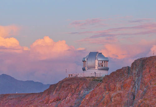 Sunset over Gemini South, atop Mauna Kea in Hawaii.  Credit: Gemini