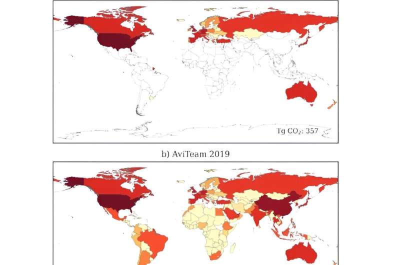 Big data reveals the real climate impact of air travel around the world